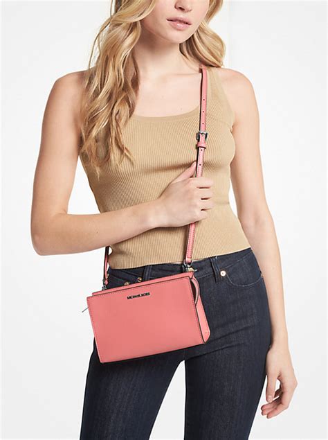 michael kors sheila small faux leather crossbody bag
